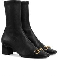 Gucci - Signora Square Toe Boots - Lyst