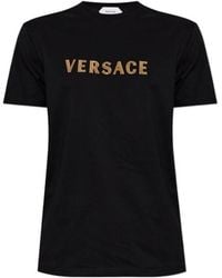 Versace - Logo-Detailed Crewneck T-Shirt - Lyst