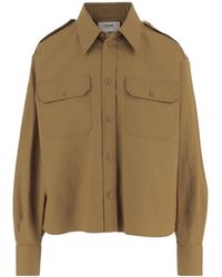 Celine - Cropped Shirt - Lyst