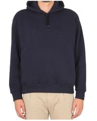 Aspesi - Drawstring Long-Sleeved Hoodie - Lyst