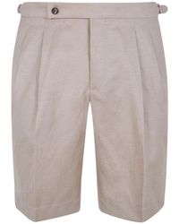 Incotex - Pleated Shorts - Lyst