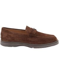Tod's - Embossed Trim Loafers - Lyst
