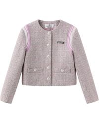 Marissa Chiara - Crew Neck Casual Jacket - Lyst