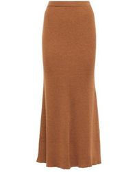 Gabriela Hearst - Ribbed High-Waisted Midi Skirt - Lyst