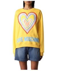 Moschino - Logo Details Pullover Hoodie - Lyst