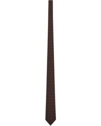 Saint Laurent - Jacquard Silk Tie - Lyst