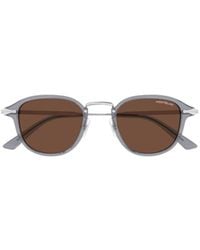Montblanc - Eyewear Round Frame Sunglasses - Lyst