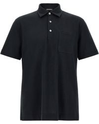ZEGNA - Chest Pocket Short-Sleeved Polo Shirt - Lyst
