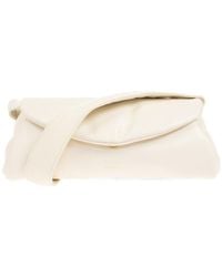 Jil Sander - Logo Printed Padded Shoulder Bag - Lyst