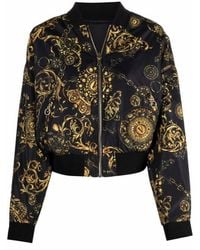 Versace Jeans Couture - Baroque Print Bomber Jacket - Lyst
