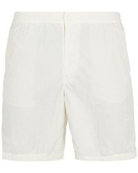 Stone Island - Logo-Print Swim Shorts - Lyst