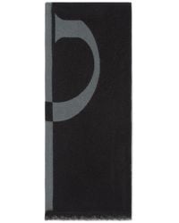 Gucci - Wool Scarf With Logo - Lyst