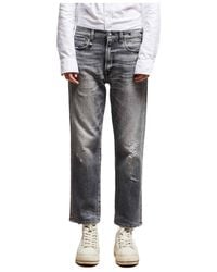 R13 - Distressed Boyfriend Jeans - Lyst