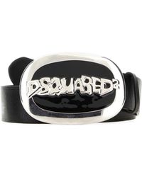 DSquared² - Logo Plaque Buckle Belt - Lyst