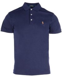 Polo Ralph Lauren - Logo Embroidered Short-Sleeved Polo Shirt - Lyst