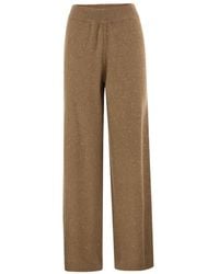Fabiana Filippi - Sequin-Embellished Knit Casual Trousers - Lyst