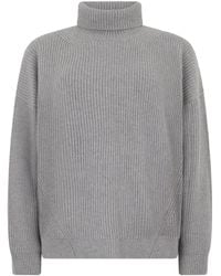 Peserico - Roll-Neck Silk-Wool Blend Jumper - Lyst