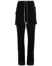 Rick Owens - Drawstring Cotton Track Pants - Lyst