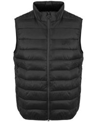 Barbour - Padded Logo Gilet - Lyst