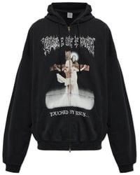 Vetements - Long-Sleeved Hooded Sweatshirt - Lyst