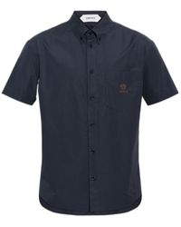 Versace - Medusa-Embroidered Patch-Pocket Shirt - Lyst