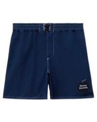 KENZO - Logo Print Swim Shorts - Lyst