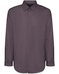 Emporio Armani - Button-Up Long-Sleeved Shirt - Lyst