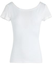 MAX&Co. - Short Sleeve Boat Neck T-Shirt - Lyst
