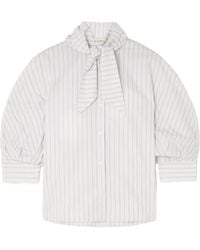 Kallmeyer - Lilette Striped Cotton-Poplin Shirt - Lyst