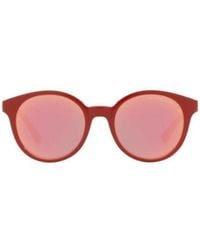 Emporio Armani - Round Frame Sunglasses - Lyst