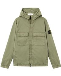 Stone Island - Flap-Pocket Hooded Jacket - Lyst