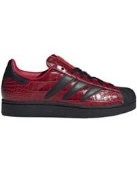 adidas Originals - Adidas Superstar Ii W Striped Lace-Up Sneakers - Lyst