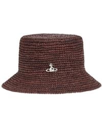 Vivienne Westwood - Orb Raffia Bucket Hat - Lyst