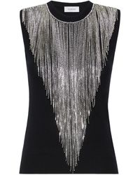 Sportmax - Spxcrine Embellished Knitted Top - Lyst