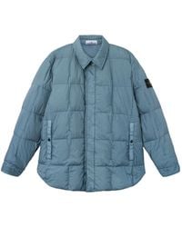 Stone Island - Stand Collar Down Jacket With Wind Resistance And Anti-Drop - Lyst