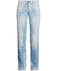 Dolce & Gabbana - Light-Colored Straight-Leg Jeans - Lyst