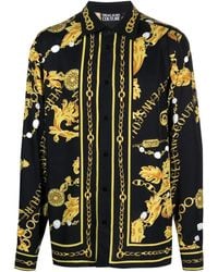 Versace Jeans Couture - Couture Baroque-Pattern Button-Up Shirt - Lyst