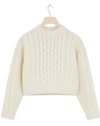 Patou - Cable Knit Jumper - Lyst