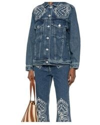 FARM Rio - Long-Sleeved Denim Jacket - Lyst