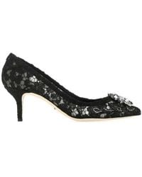 Dolce & Gabbana - Bellucci Lace Embellished Pumps - Lyst