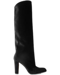 Manolo Blahnik - Garder 45 Velvet Knee Boots - Lyst