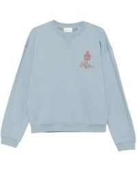 FRAME - Embroidered Crew-Neck Sweatshirt - Lyst