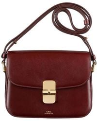 A.P.C. - Grace Logo Printed Small Shoulder Bag - Lyst