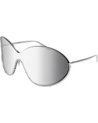 Alaïa - Alaïa Oversized Shield Frame Sunglasses - Lyst