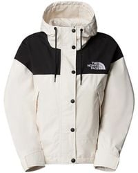 The North Face - Logo Embroidered Hooded Jacket - Lyst