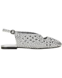 Hereu - Slingback Braided Flat Shoes - Lyst