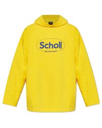 Balenciaga - X Scholl Logo Printed Hoodie - Lyst