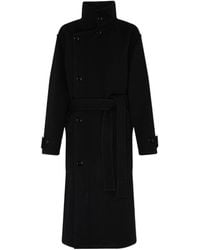 Lemaire - Long Belted Coat - Lyst