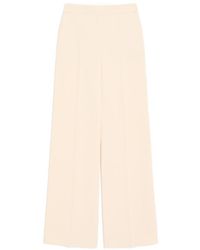 Valentino - Crease Detailed Straight-Leg Pants - Lyst