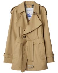 Burberry - Belted Waist Trench Short Coat - Lyst